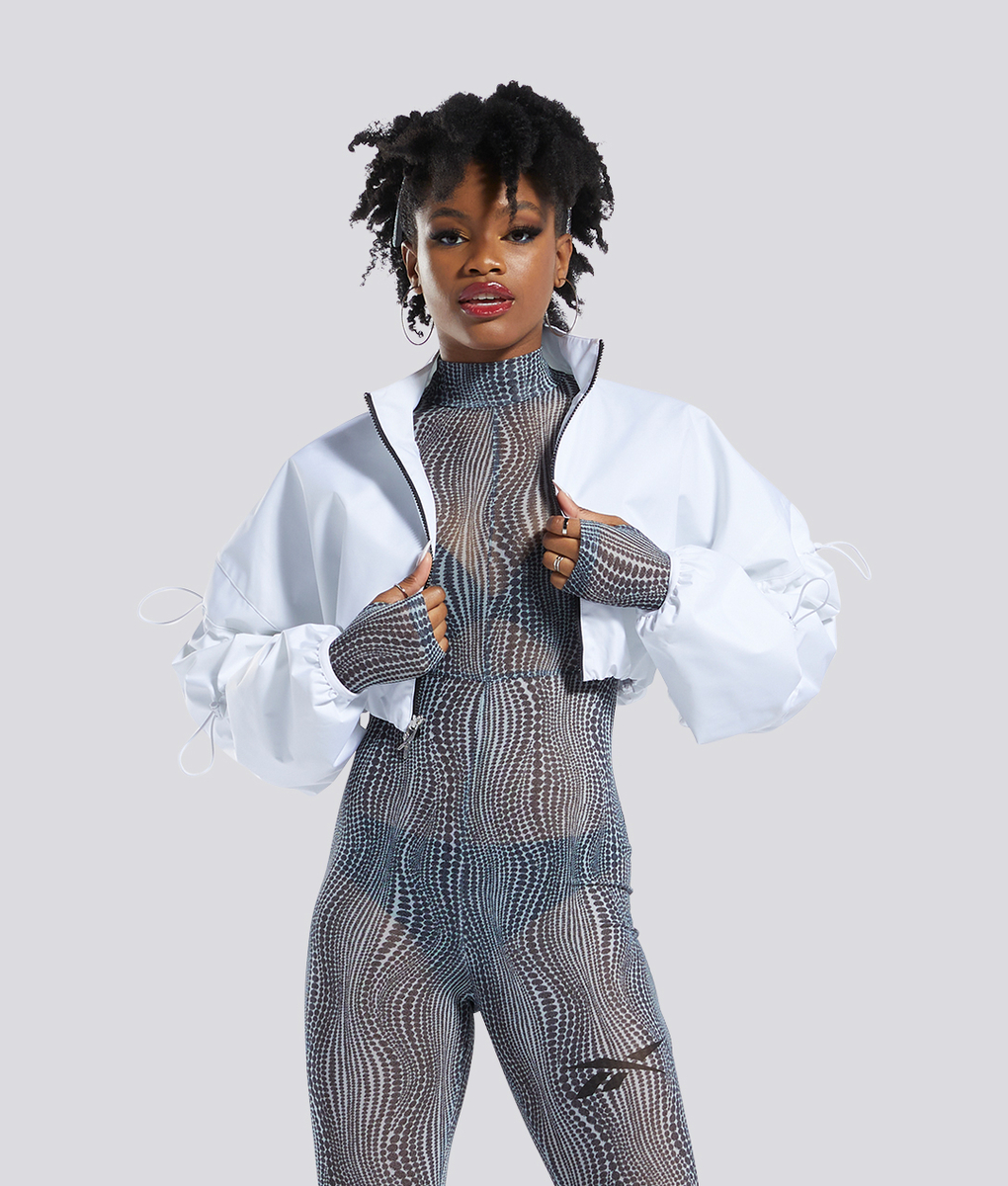 REEBOK Rbk Cardi B Woven Jacket VegNonVeg - Main Image