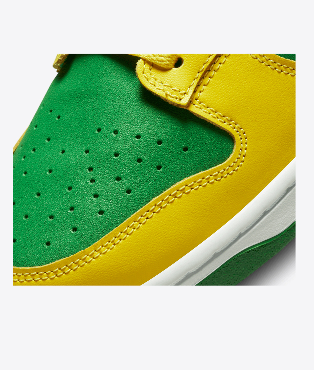 nike dunk green and yellow