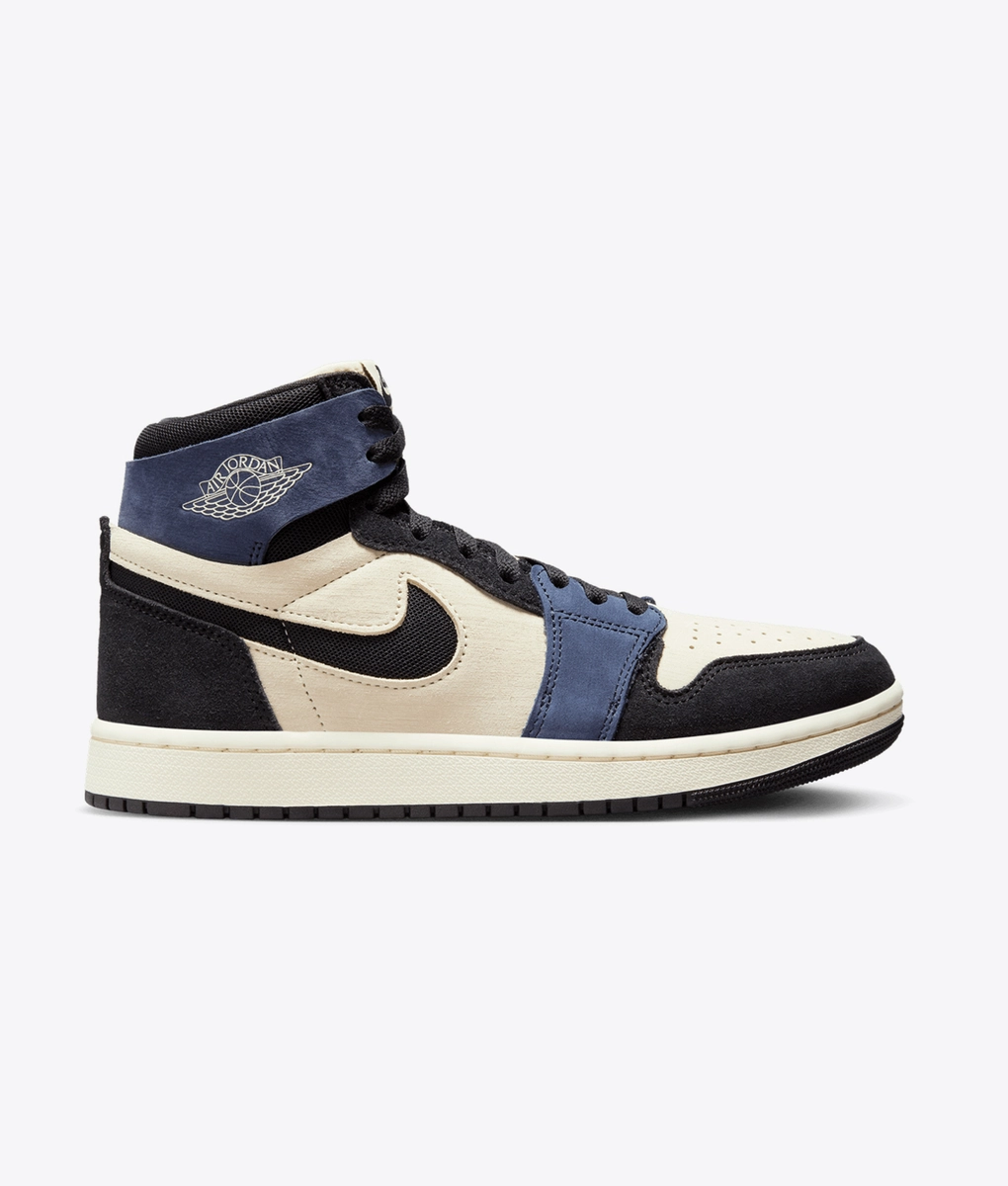 人気 ☆NIKE☆ JORDAN 1 ZOOM AIR CMFT 2 MUSLIN BLACKENED BLUE Jordan 1 High Zoom Air CMFT 2 Muslin Blackened Blue - DV1305