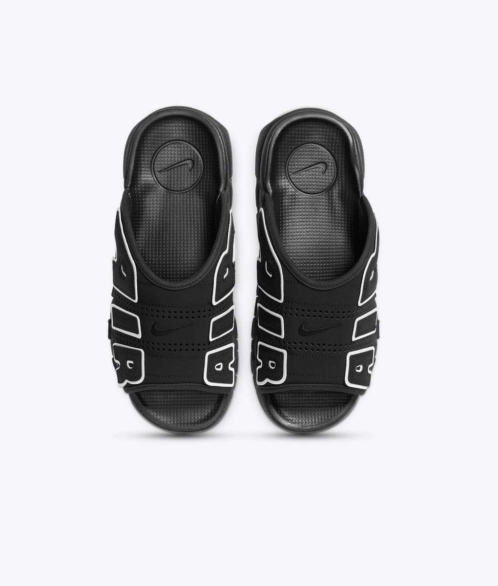 Nike - NIKE AIR MORE UPTEMPO SLIDE BLACK/WHITE-CLEAR l Buy Men's