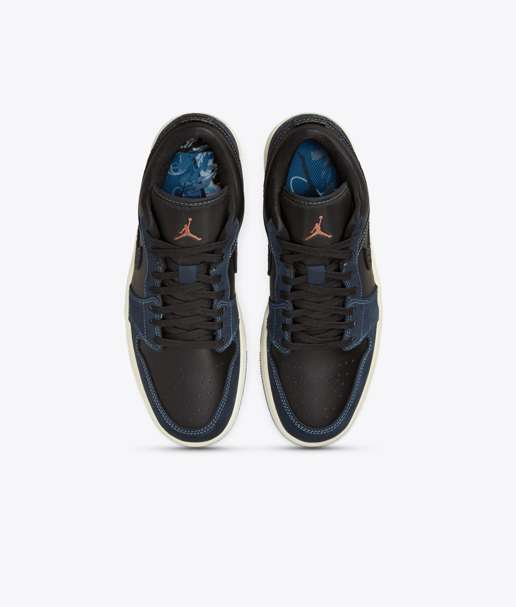 ★[NIKE]★WS AIR JORDAN 1 Low SE Black Dark Obsidian★ Jordan 1 Low SE Black Dark Obsidian Snakeskin (Women's