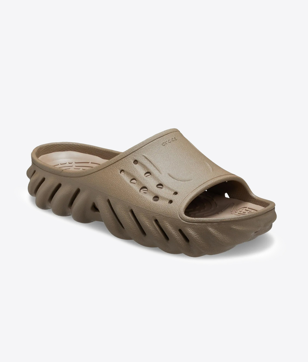 CROCS | Unisex Tan ‘Tumbleweed’ Echo Slide Shoes Mens size 8 Women’s Size 10 Crocs Unisex-Adult Echo Slide, Tumbleweed, 7 UK Men / 8 UK  main image 3