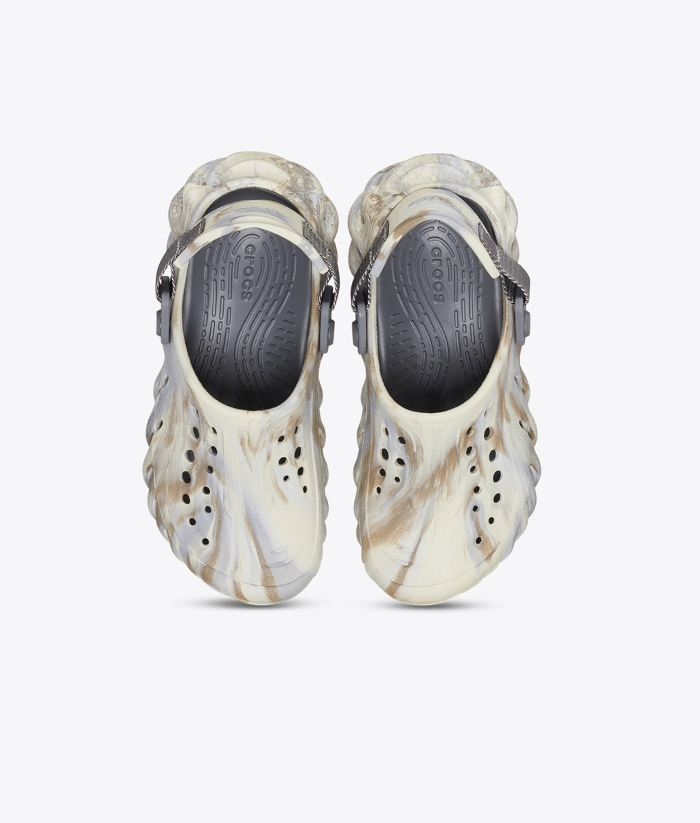【CROCS】 ECHO MARBLED CLOG BONE MULTI Crocs Echo Clog in Marble - Bone/Multi | Sandals | Huckberry