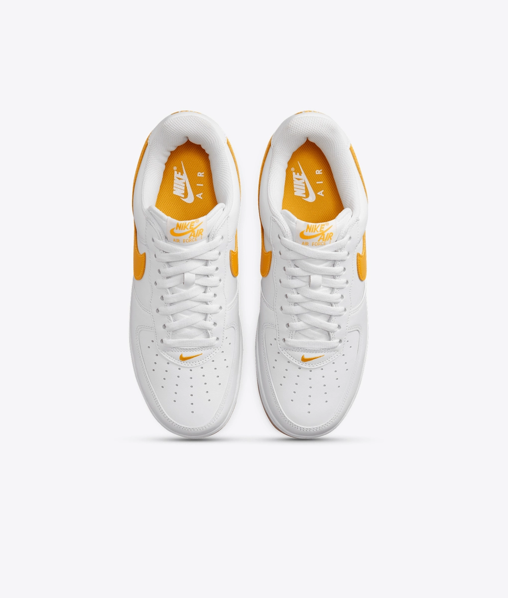 nike white and yellow air force 1