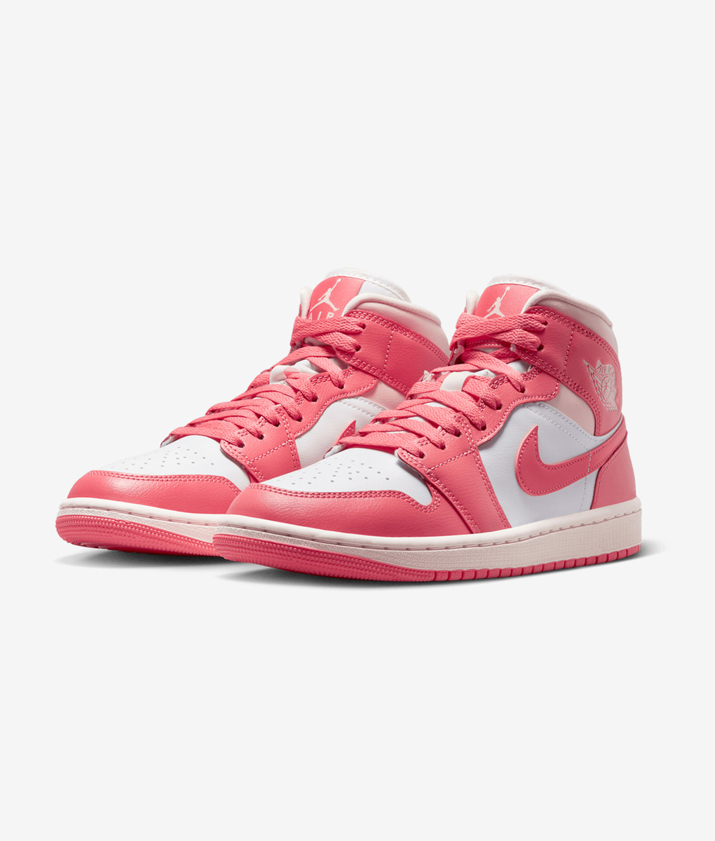 JORDAN | AIR JORDAN 1 MID { WHITE/WHITE-WHITE WMNS AIRJORDAN1MID25.5cm
