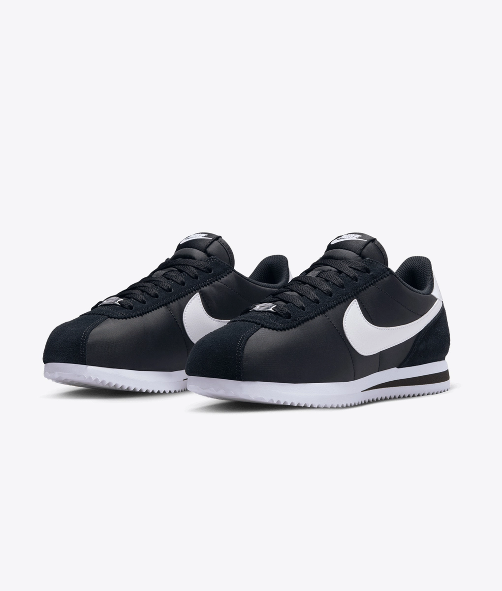 cortez nike black and white