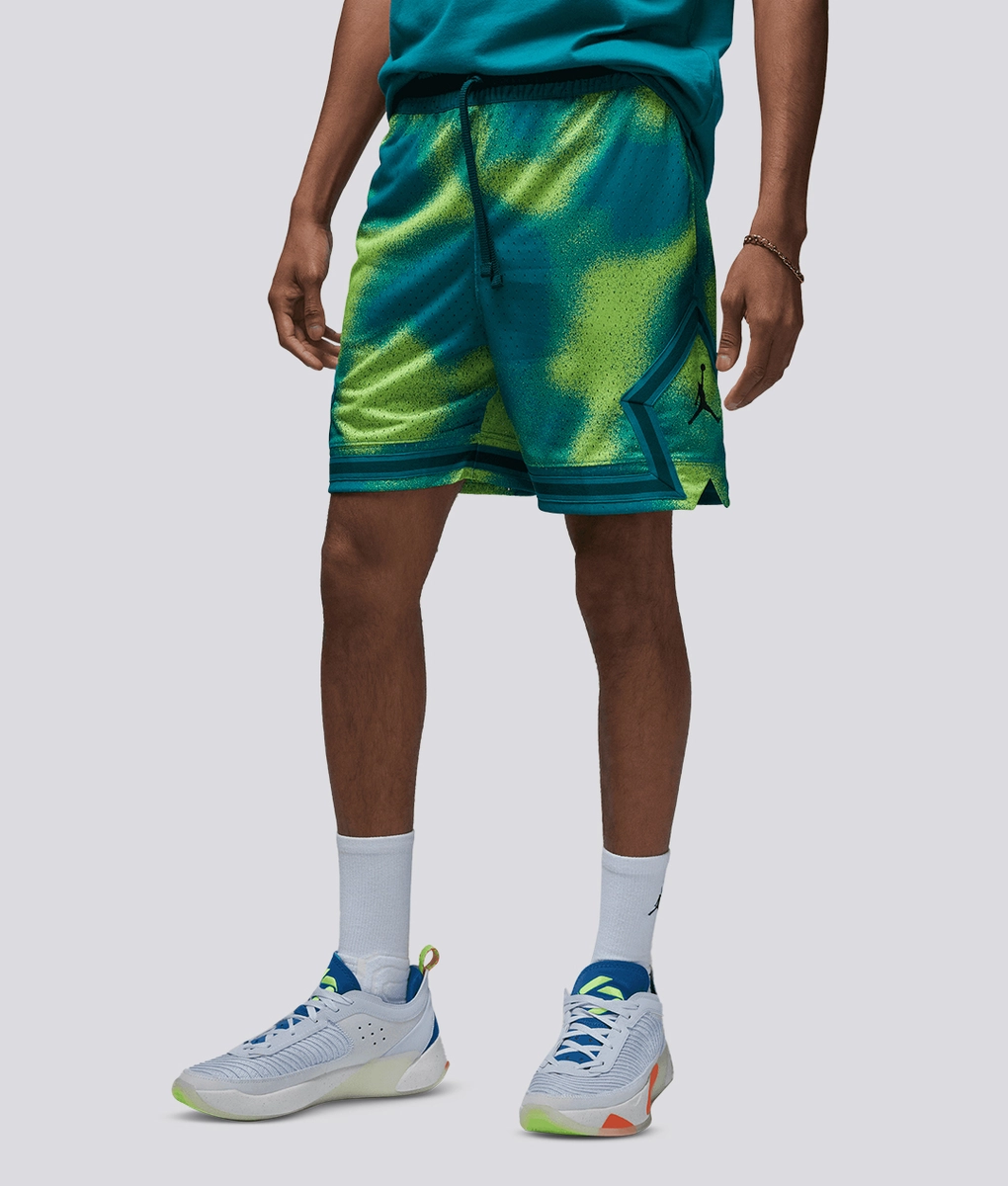 neon green jordan shorts