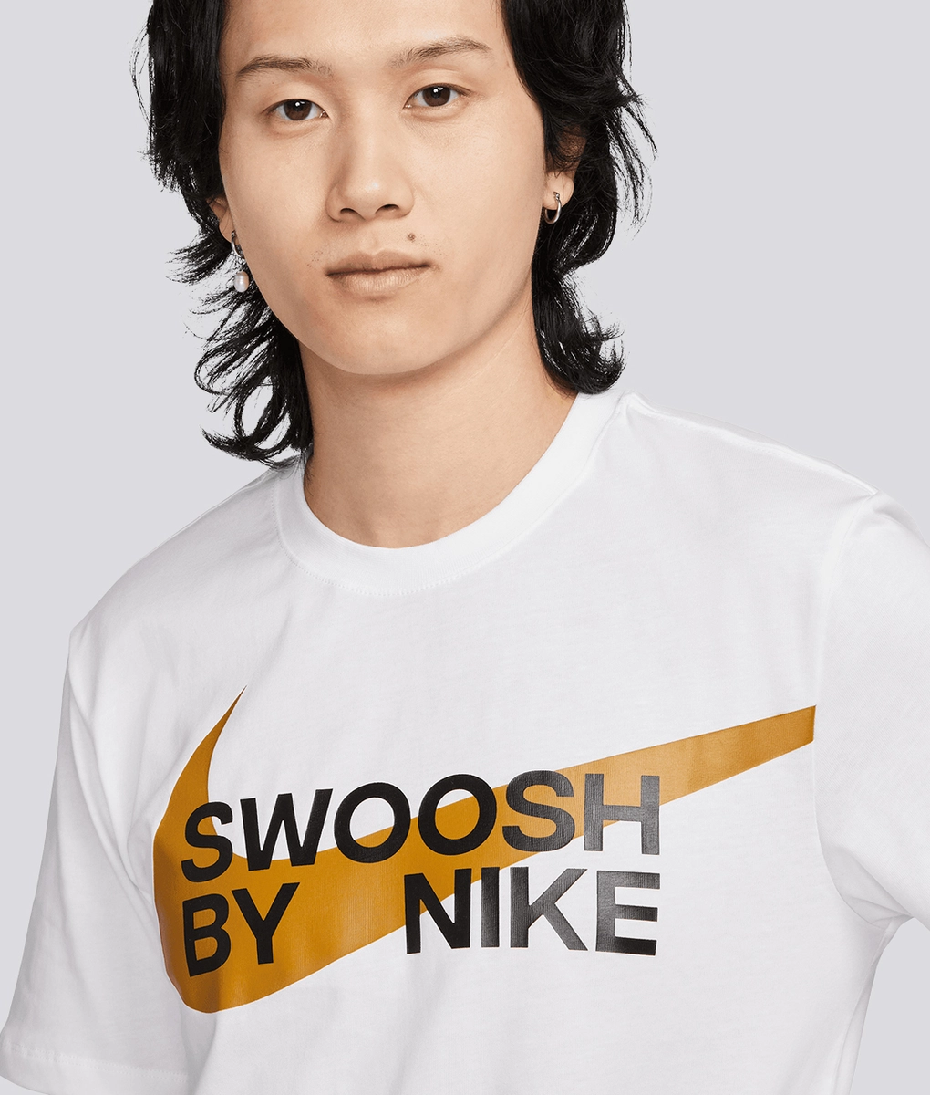 nike swoosh shirt white