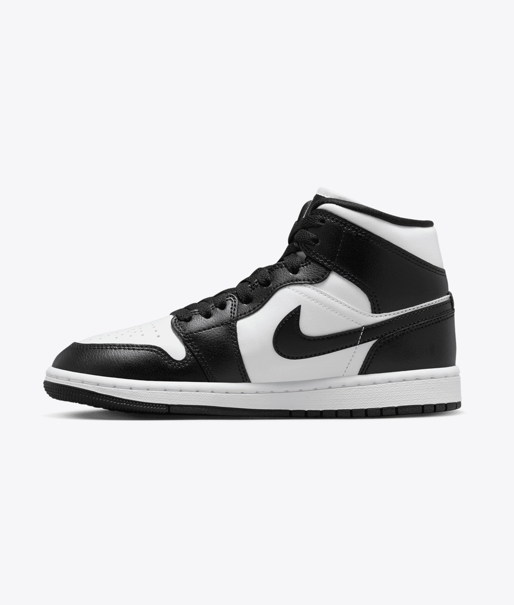 Jordan - JORDAN AIR JORDAN 1 MID WHITE/BLACK l BUY Unisex Sneakers