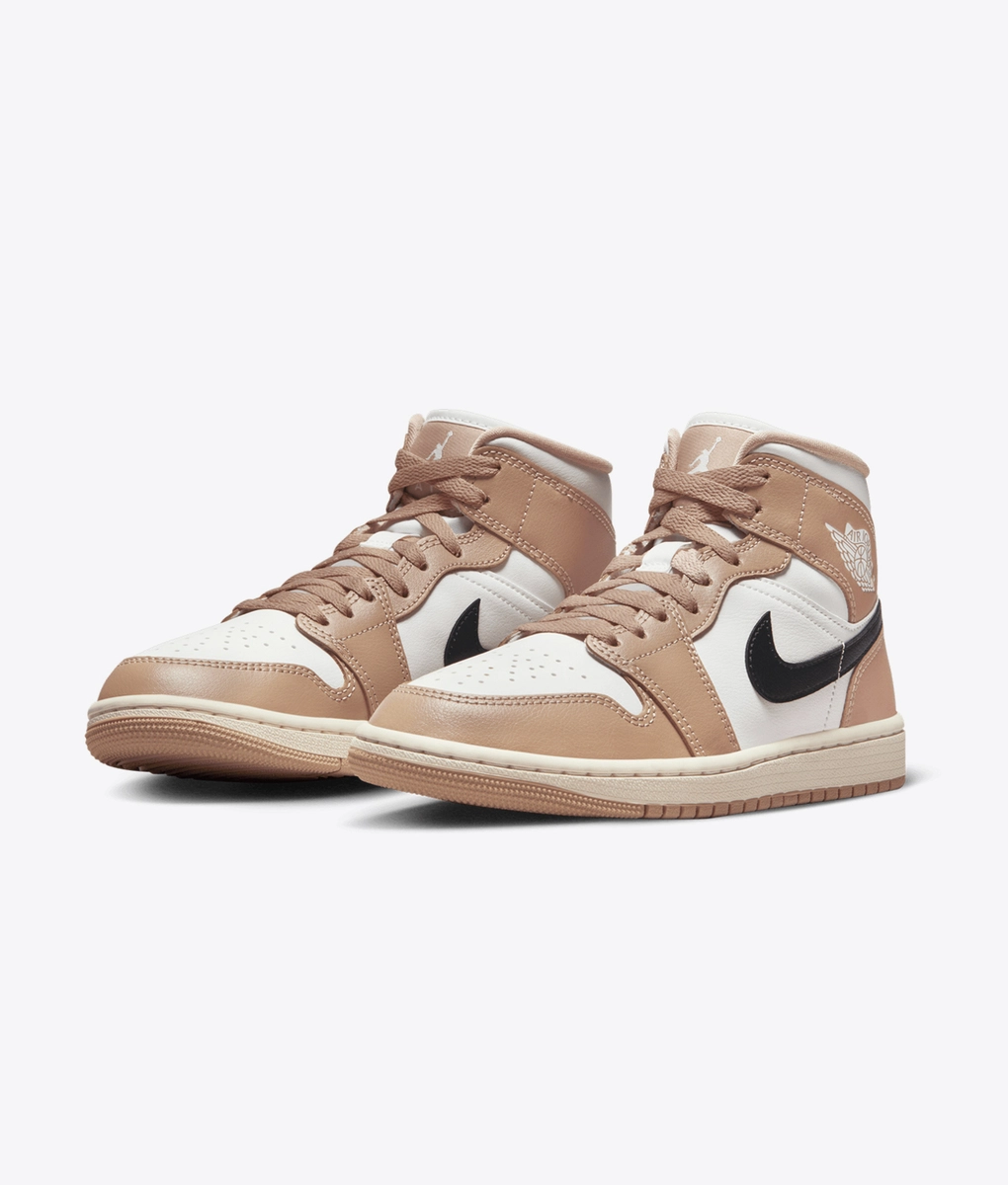 【Nike】 正規品★ (W) Jordan 1 Mid Sail Black Desert Jordan - Buy NIKE AIR JORDAN 1 MID 'SAIL/BLACK-DESERT