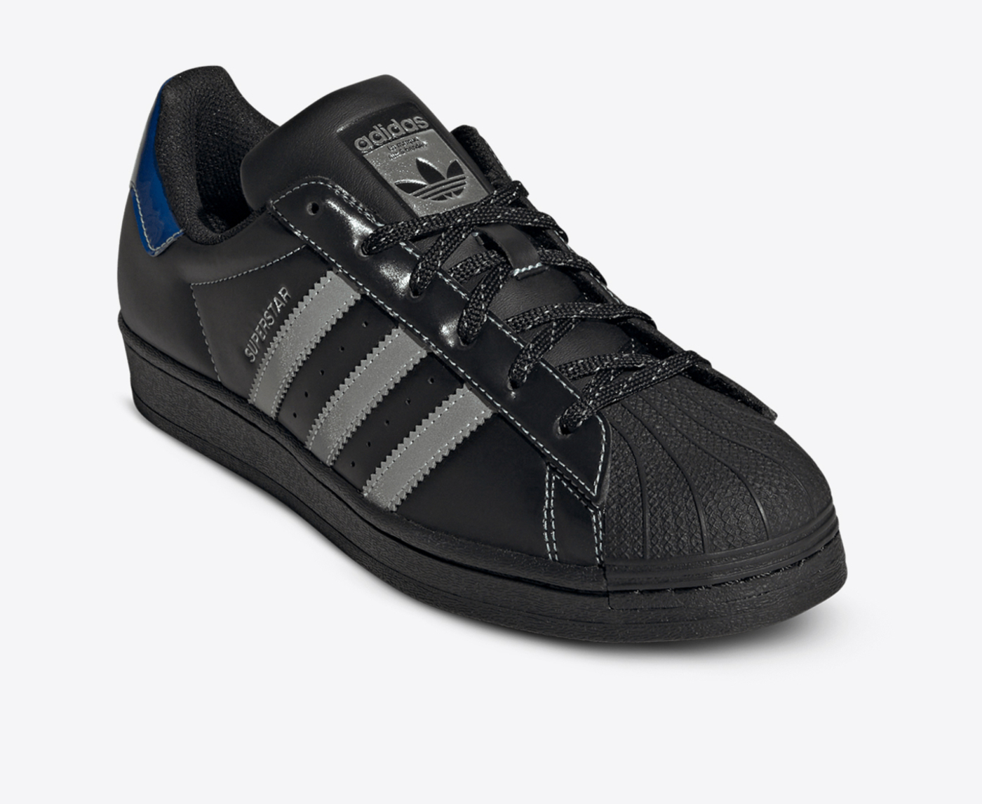 Adidas superstar 1 white 2024 silver met core black