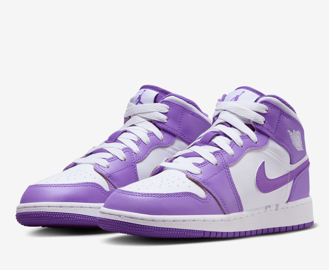 Air jordan 1 mid on sale purple