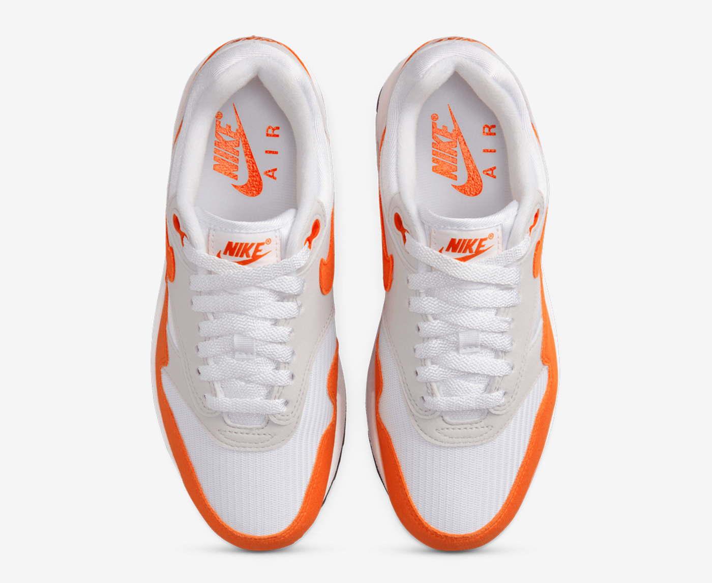 Orange white store air max