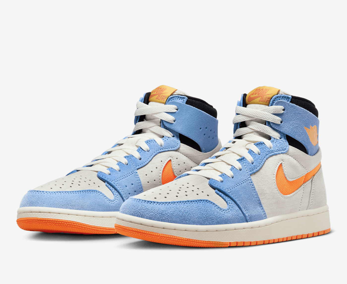 Air jordan orange and hot sale blue