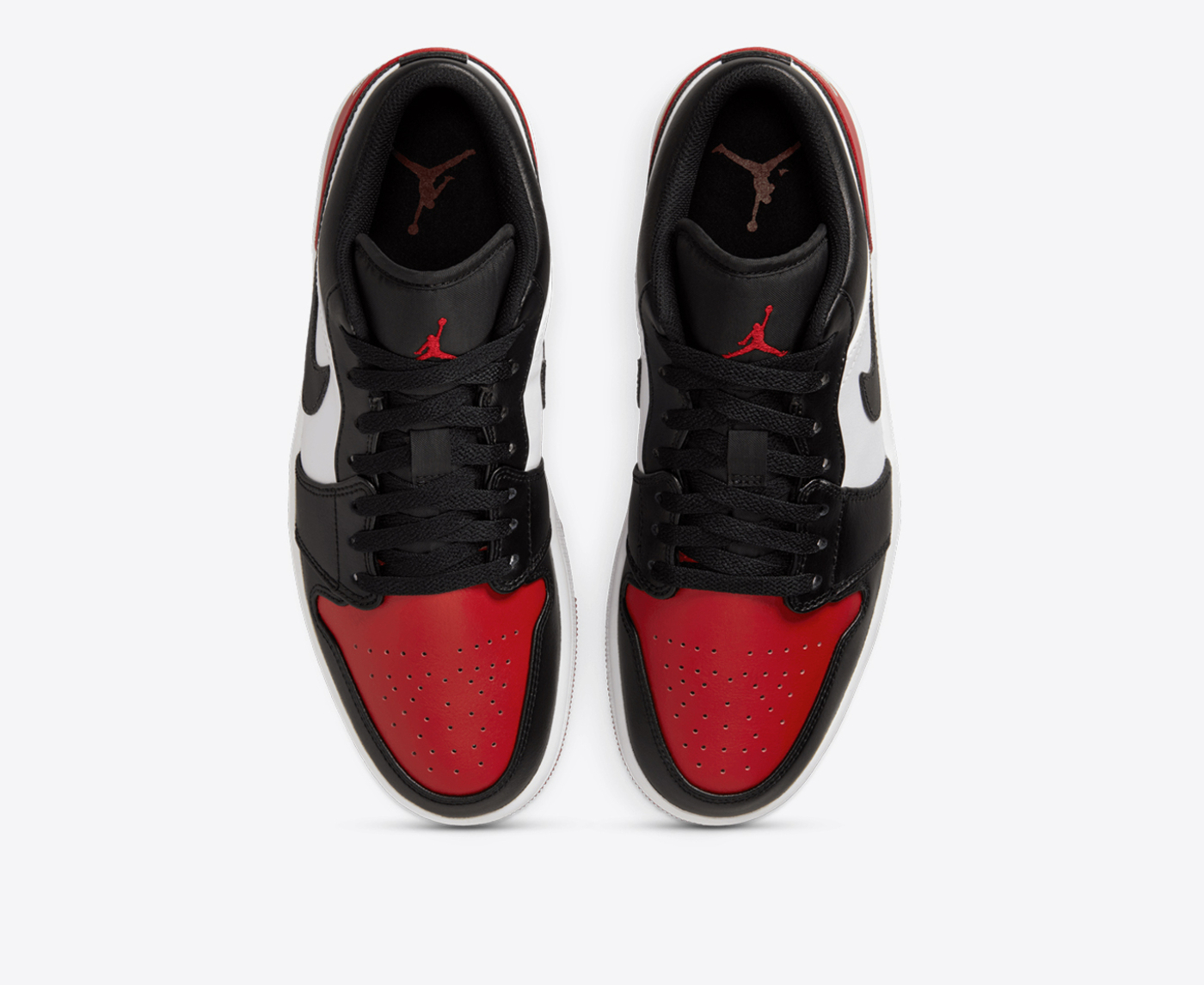 jordan 1 low red white black