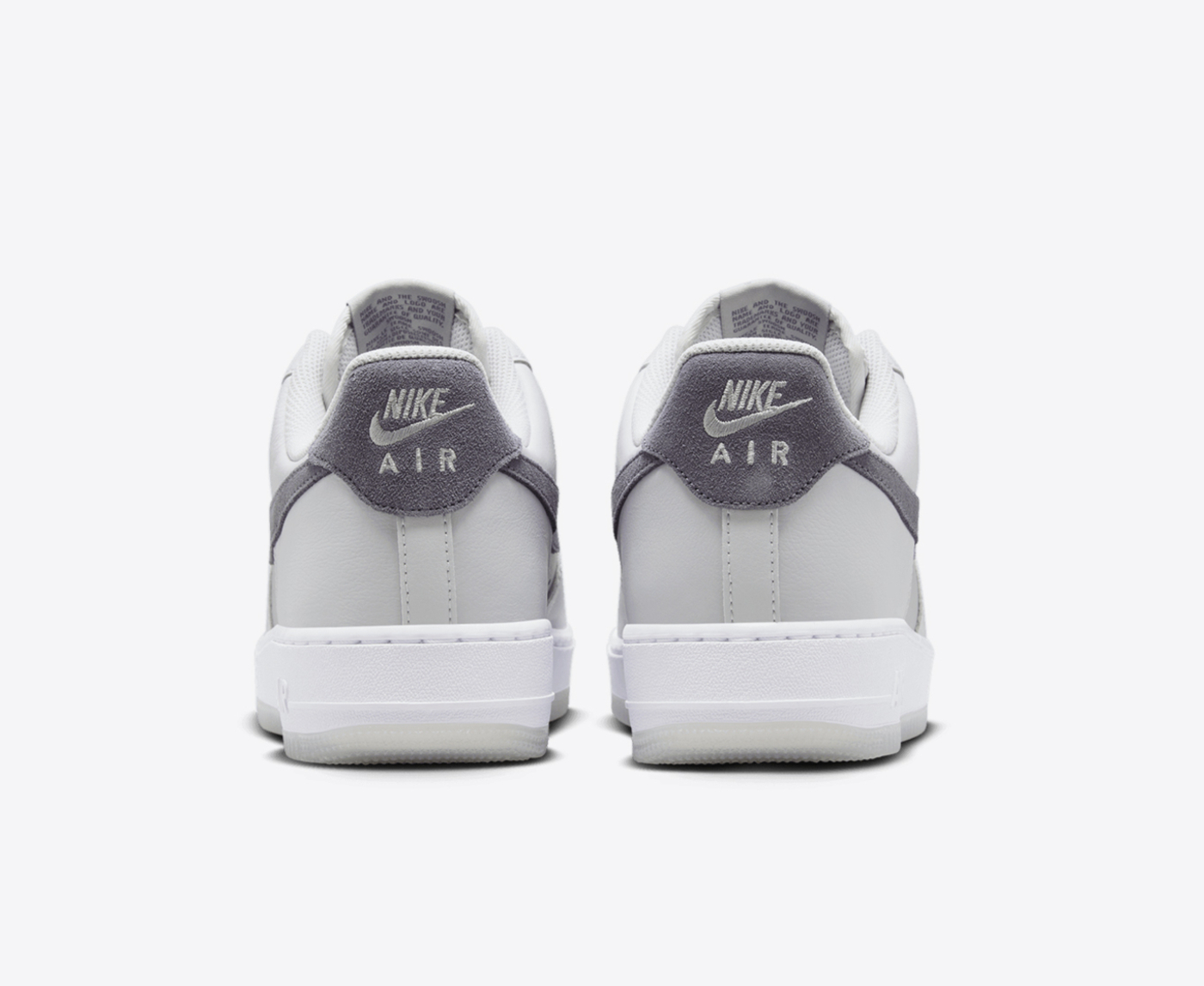 Nike AIR FORCE 1 07 LV8 PURE PLATINUM LIGHT CARBON WOLF GREY VegNonVeg