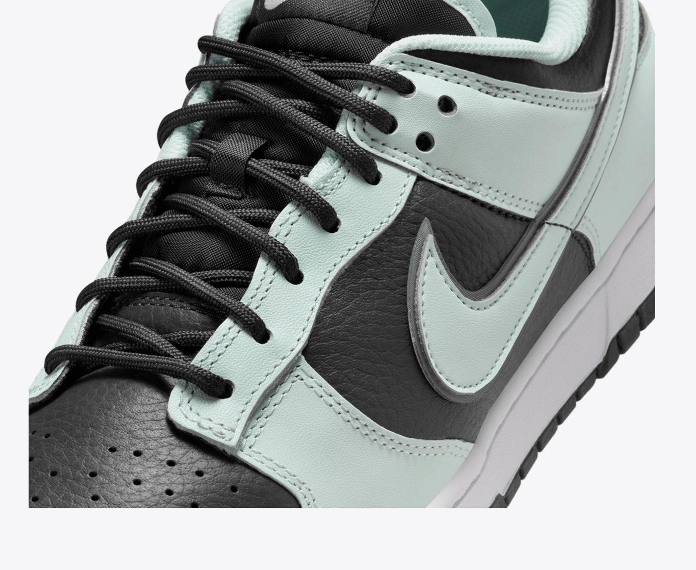 dunk low grey white black