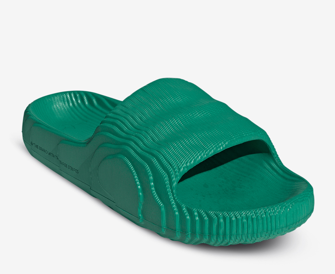 Adidas best sale green sliders