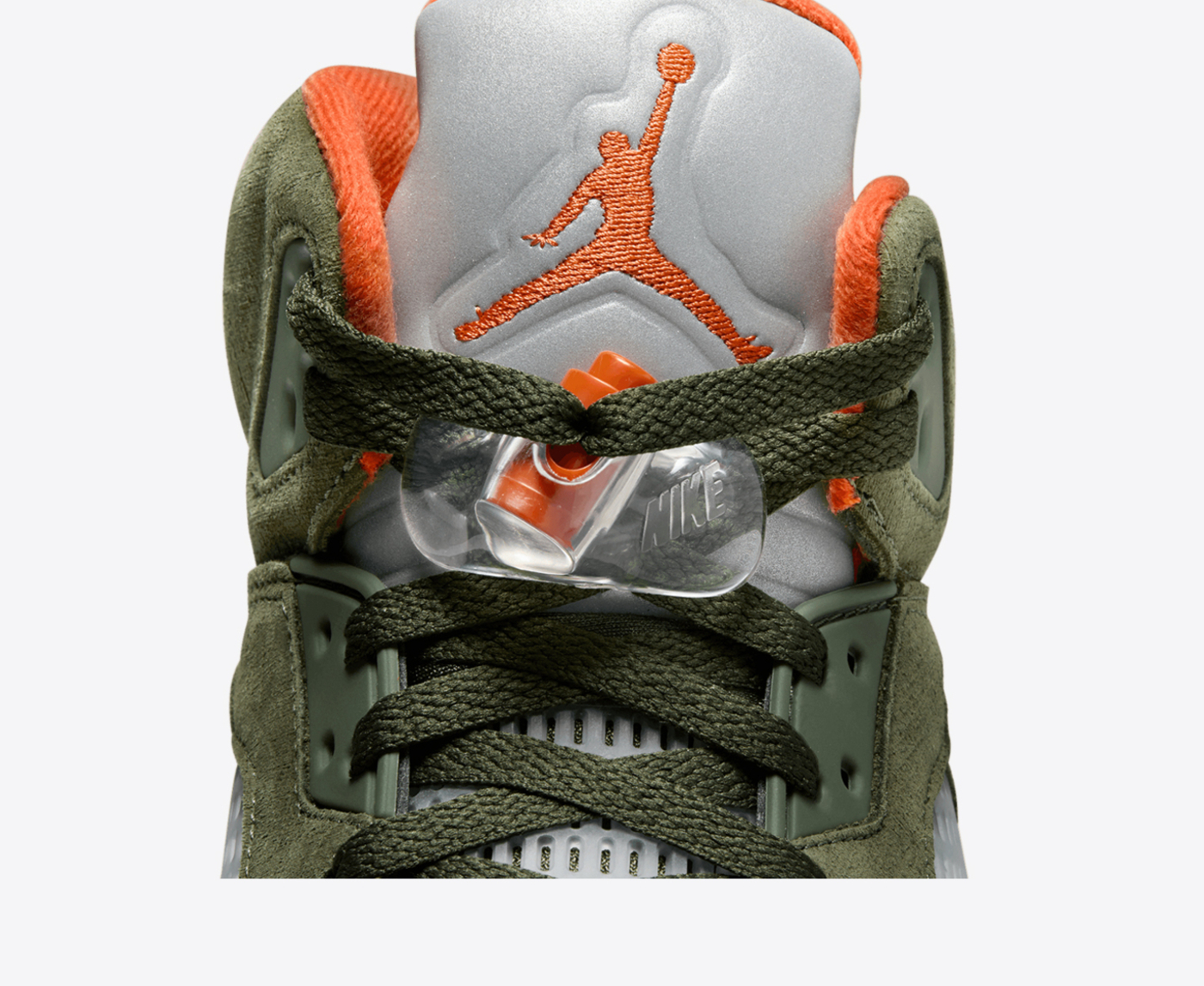 Jordan AIR JORDAN 5 RETRO ARMY OLIVE SOLAR ORANGE VegNonVeg