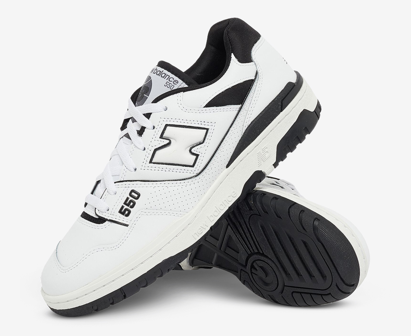 New Balance - BB550 'WHITE/BLACK' - VegNonVeg