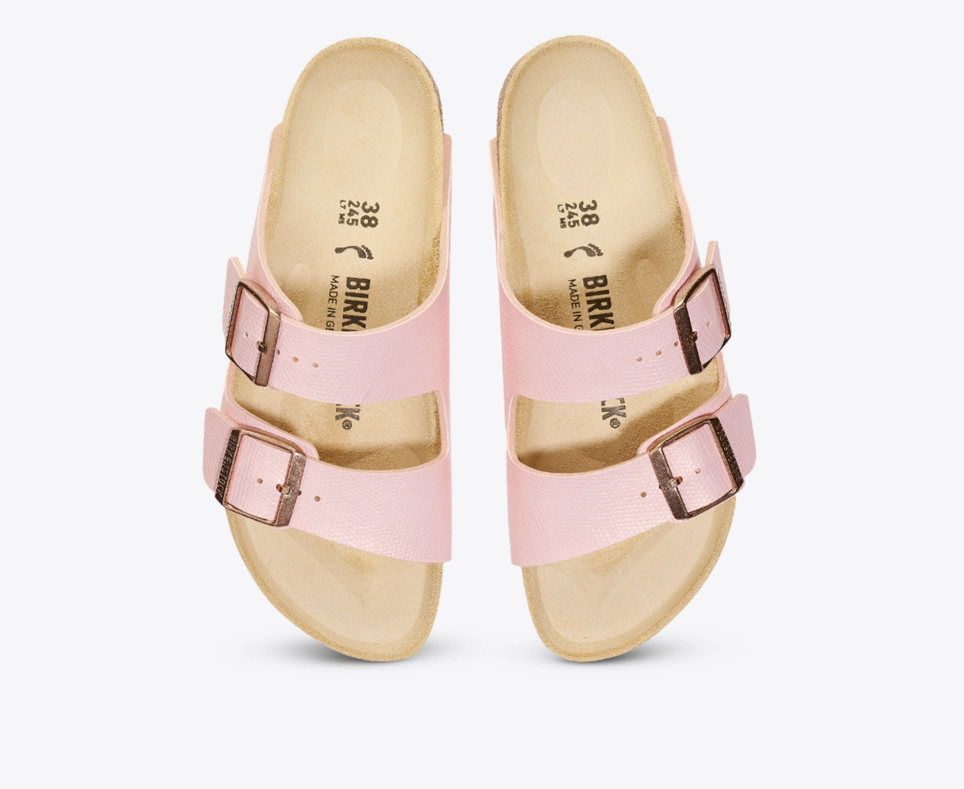 Birkenstock ARIZONA BIRKO FLOR LIGHT ROSE VegNonVeg