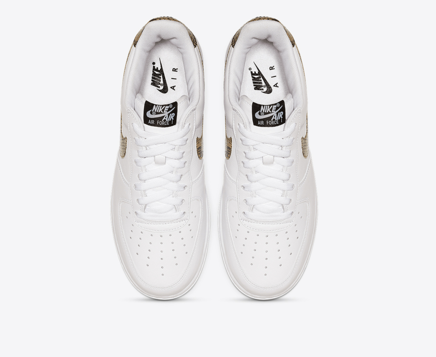 Nike AIR FORCE 1 LOW RETRO PREMIUM WHITE ELEMENTAL GOLD DARK HAZEL BLACK VegNonVeg