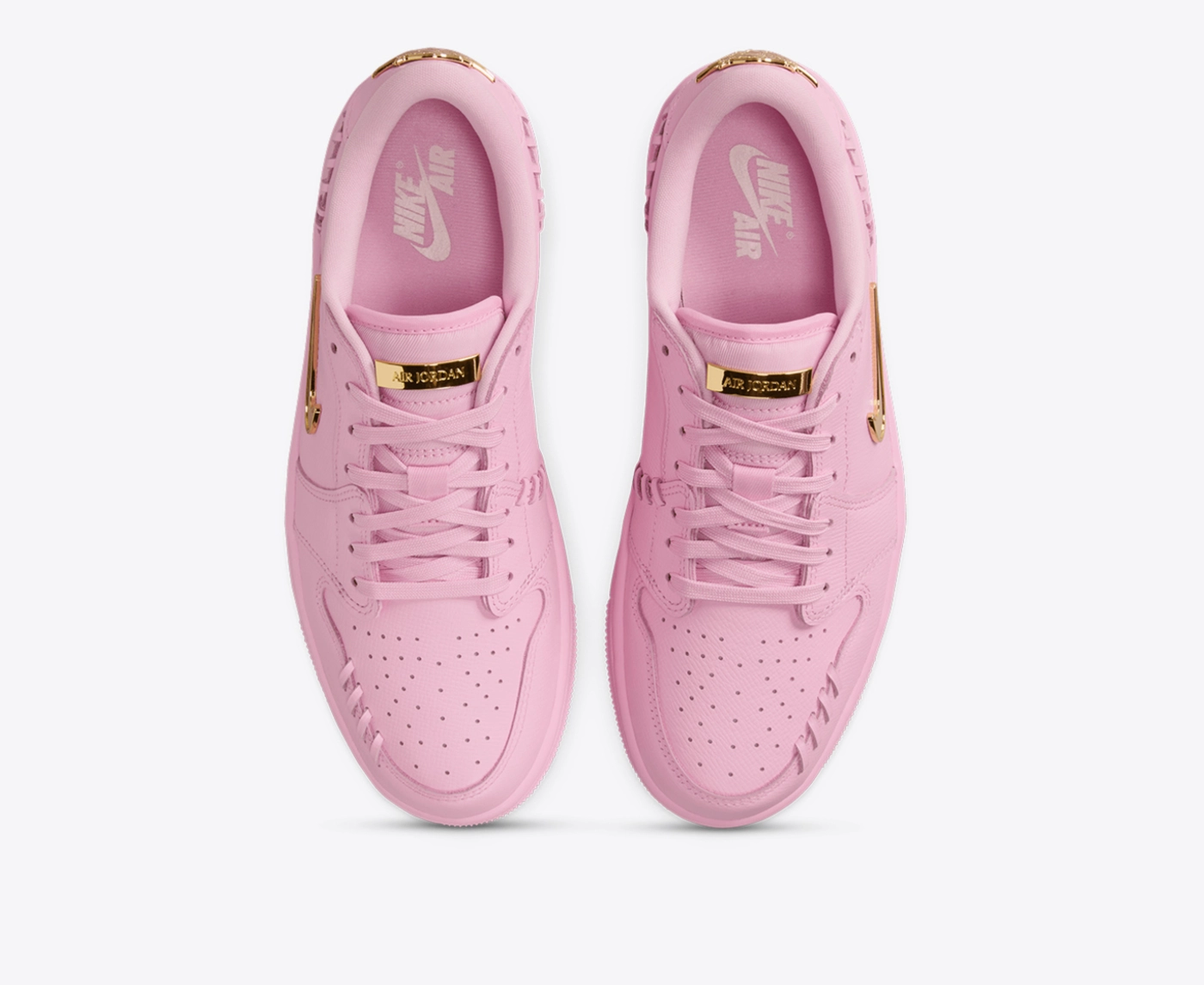 pink and black air force jordans
