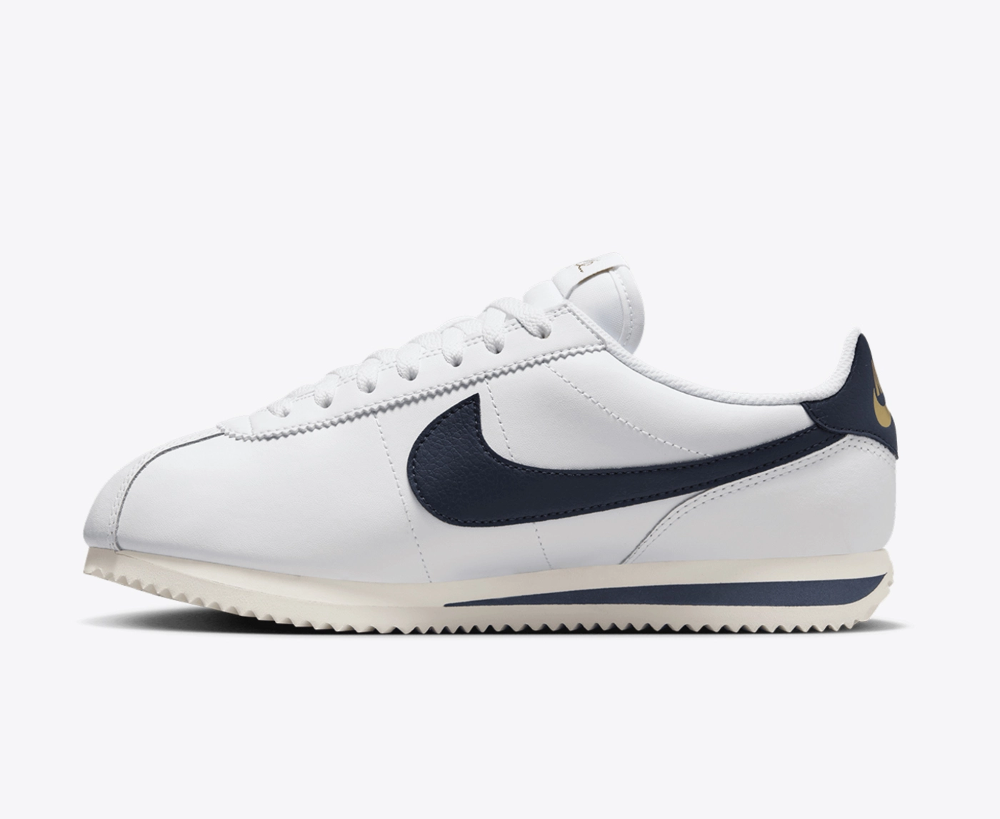 Nike - NIKE CORTEZ OLYMPIC WHITE/OBSIDIAN-SAIL-METALLIC GOLD l BUY 