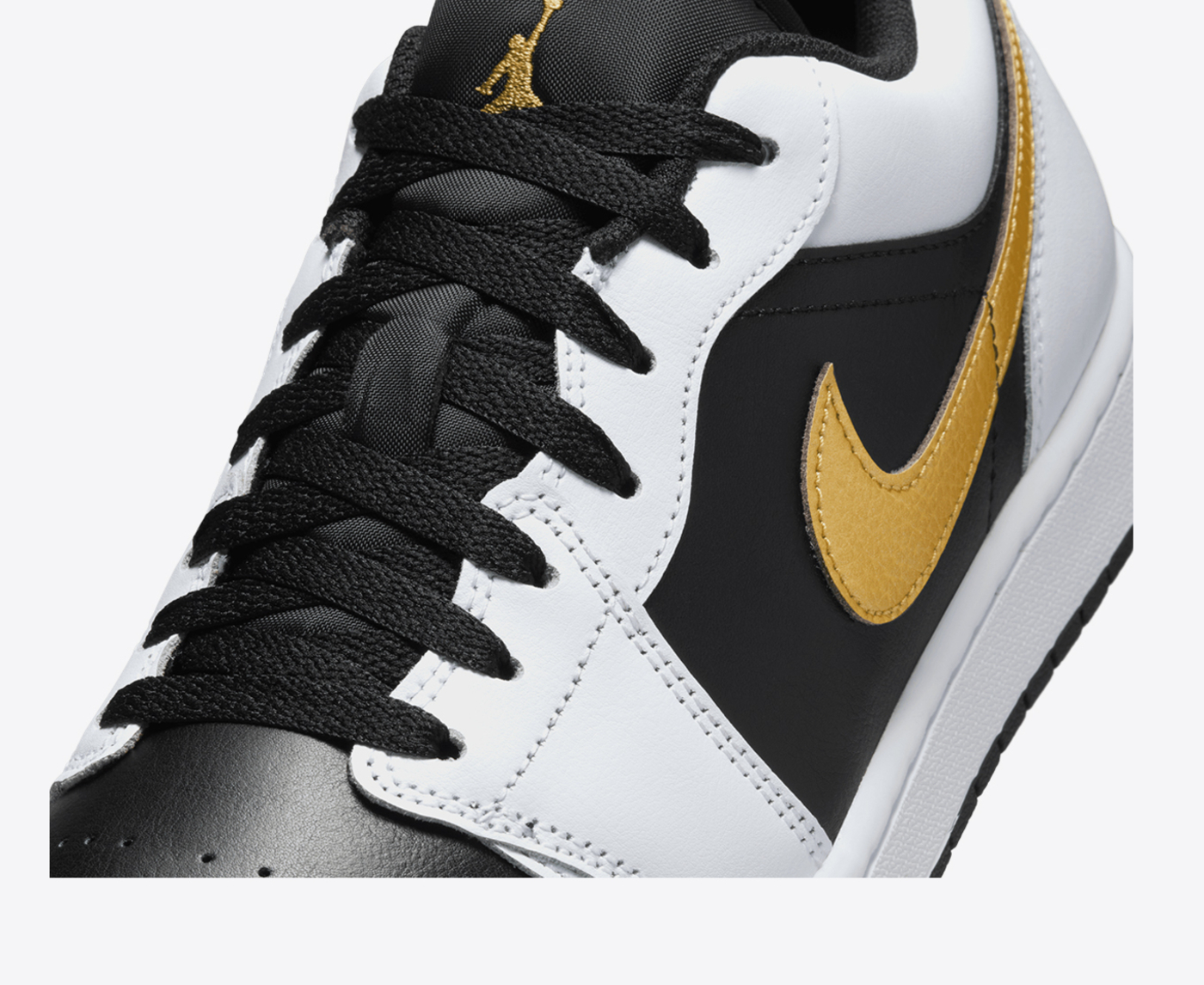 Jordan 1 low black gold hotsell