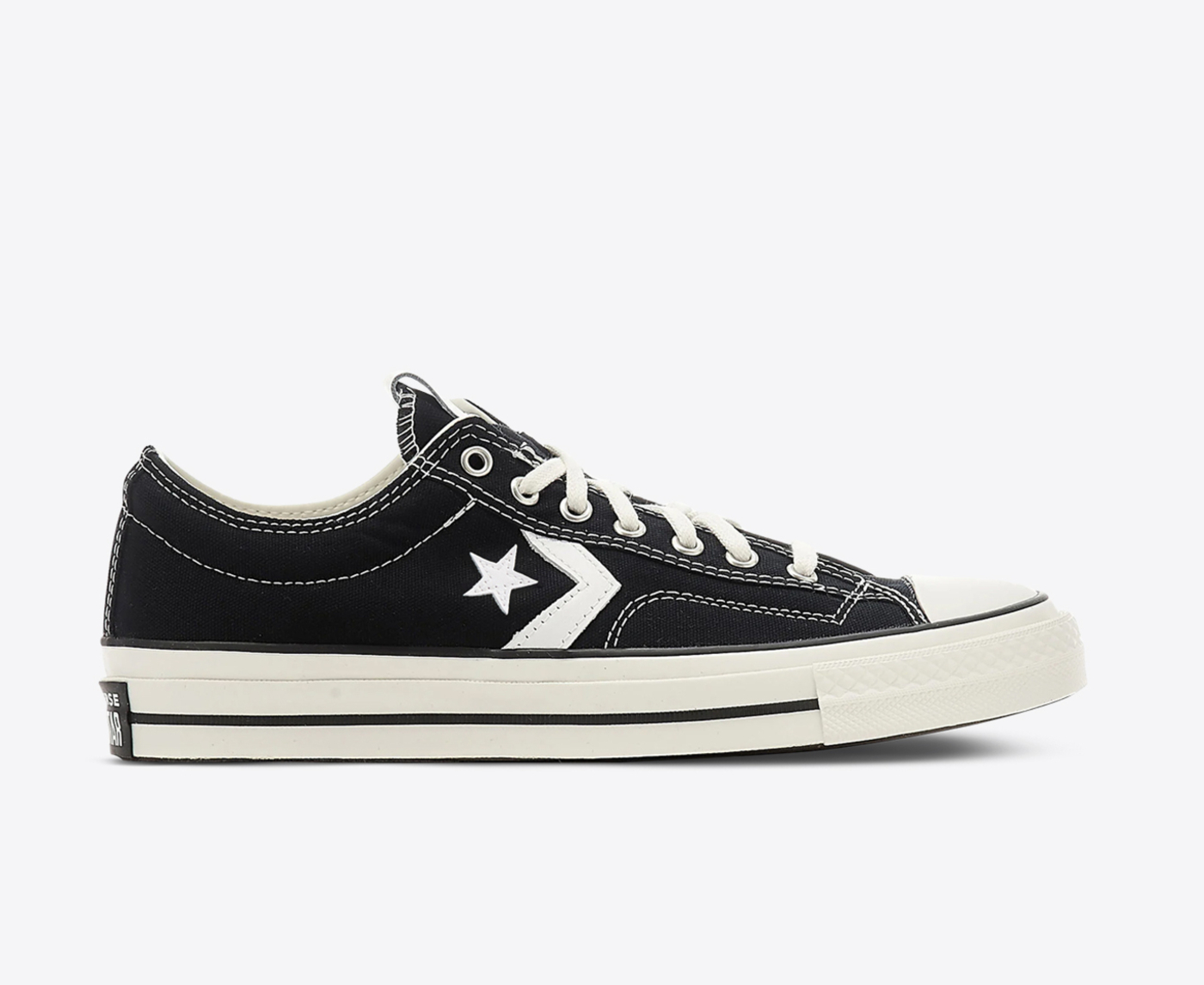 Converse STAR PLAYER 76 OX BLACK VINTAGE WHITE VegNonVeg