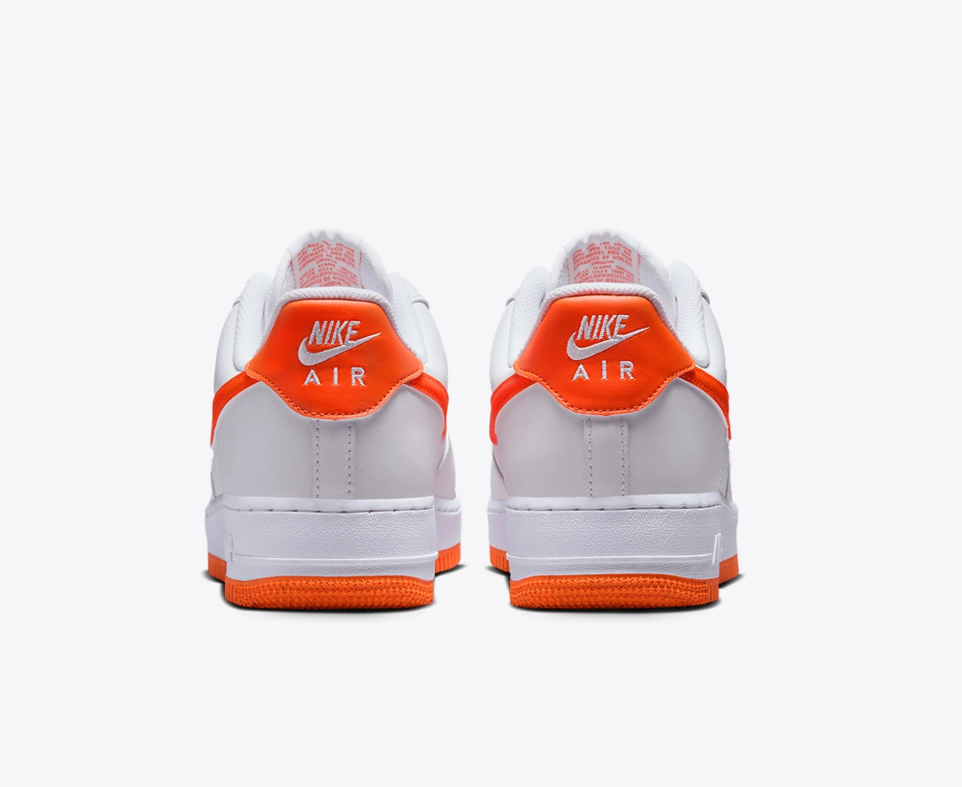 nike air force orange white