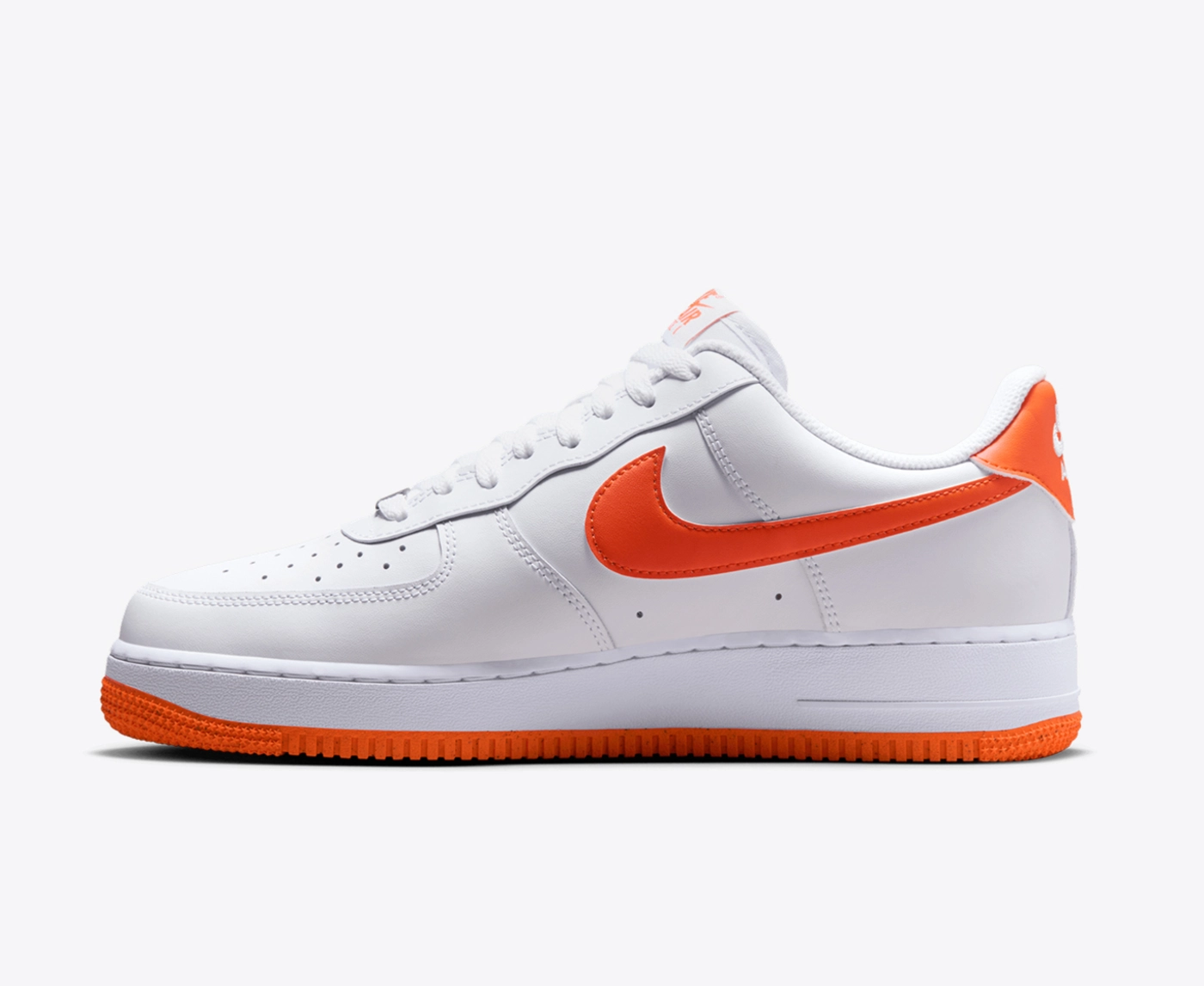 nike air force 1 orange white