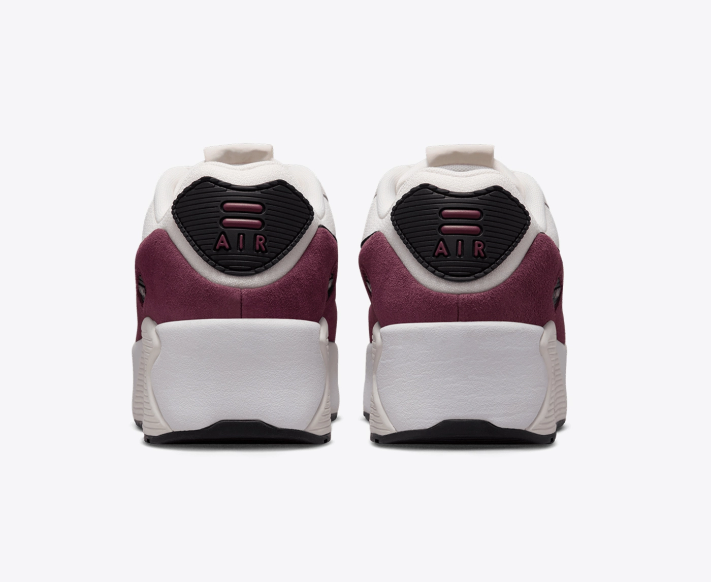 maroon and white nike air max
