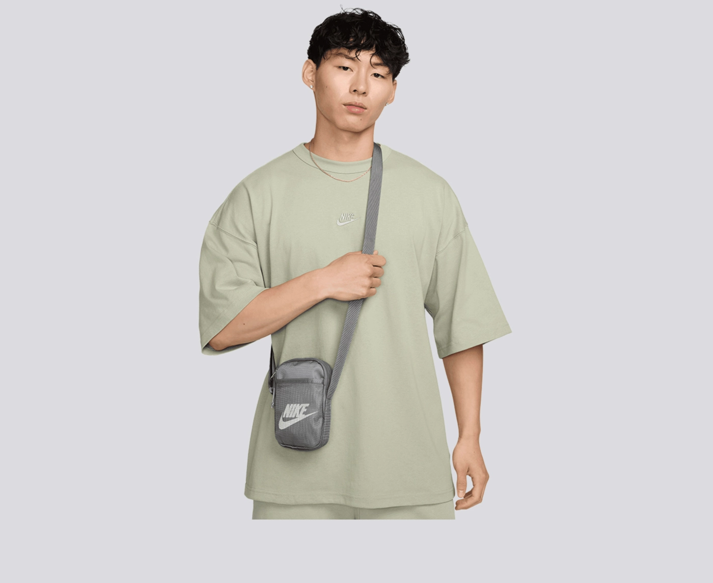 Nike - NIKE HERITAGE SMALL CROSSBODY BAG SMOKE GREY/SUMMIT