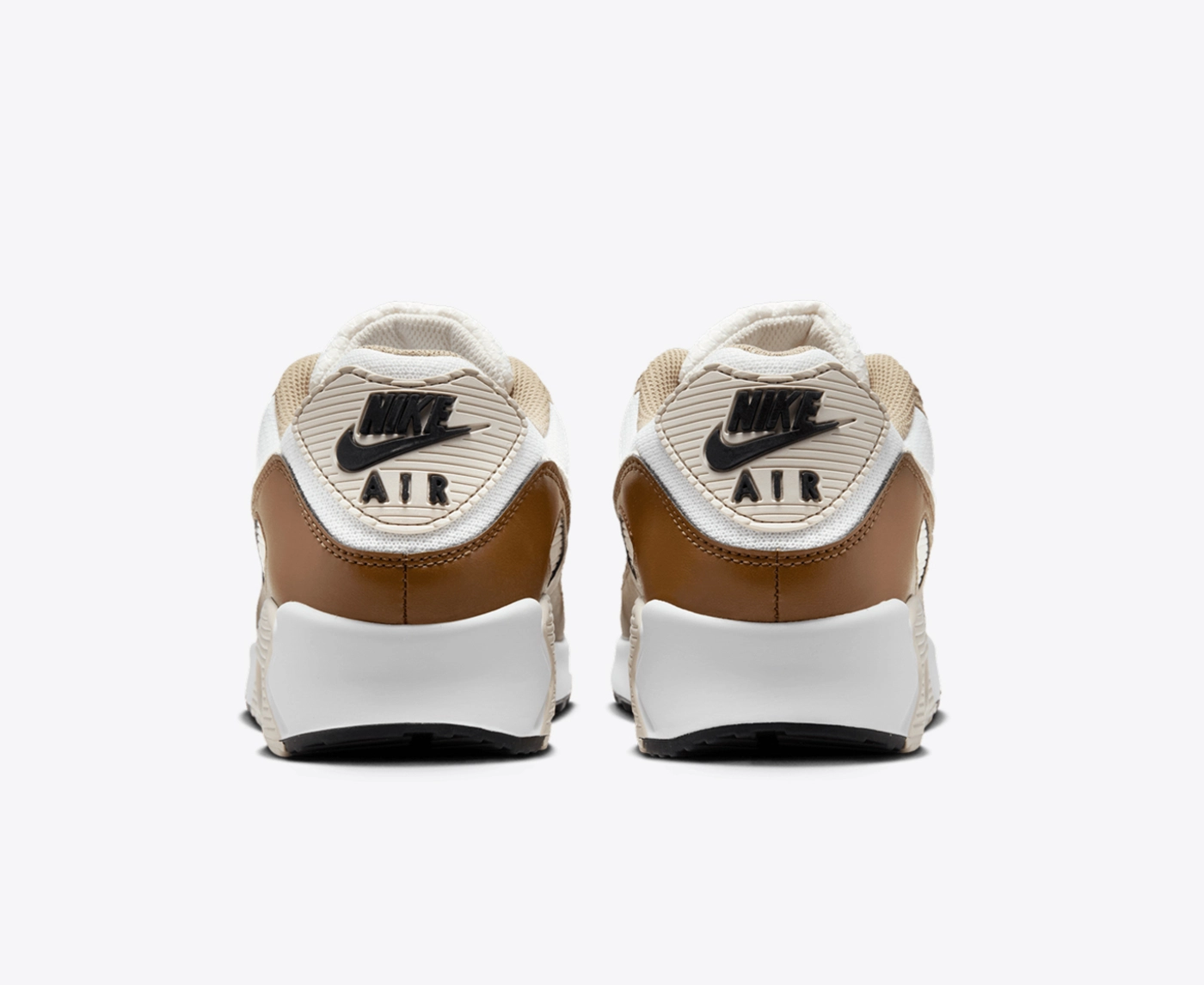 air max 90 white and brown
