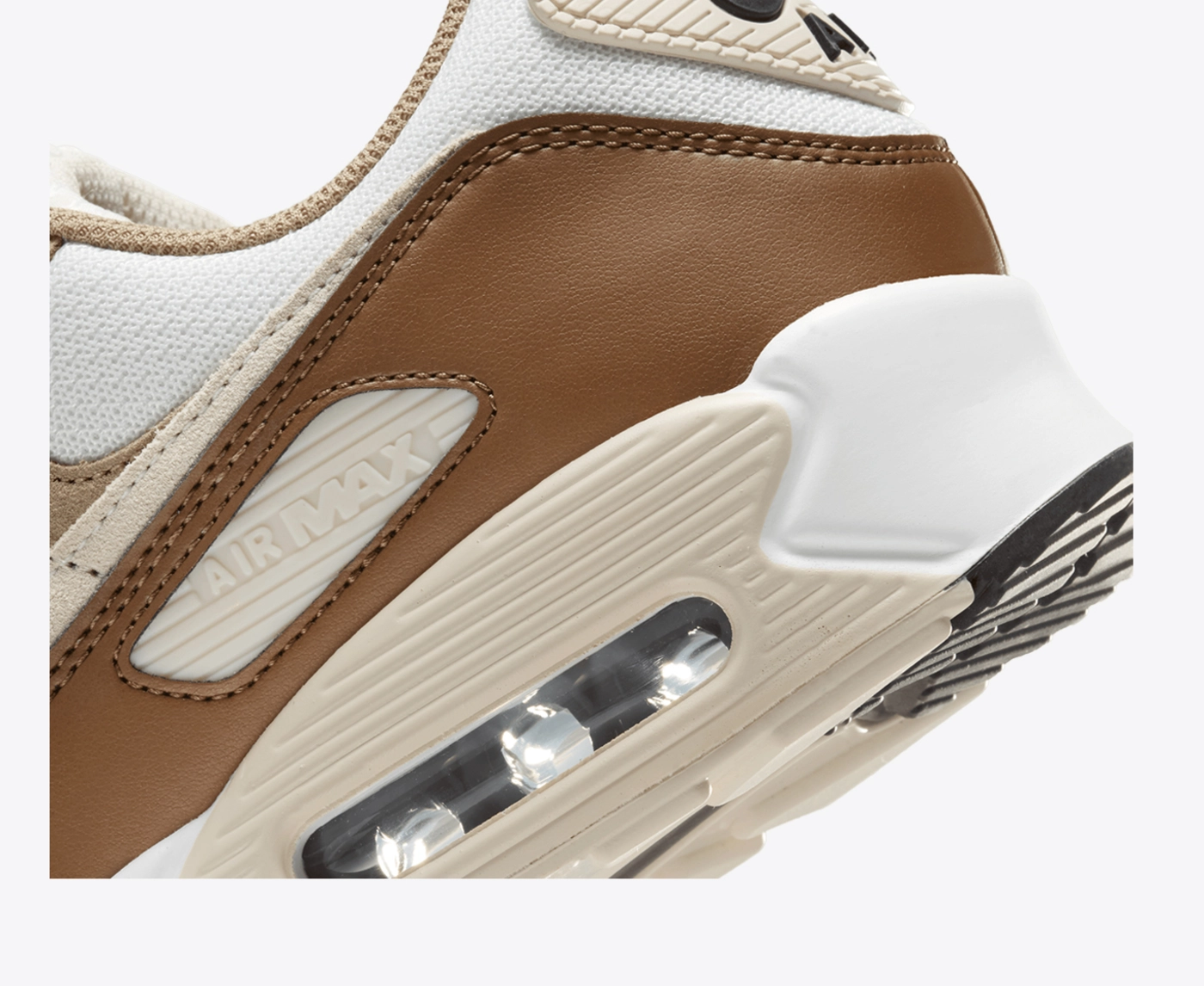 brown and white air max 90