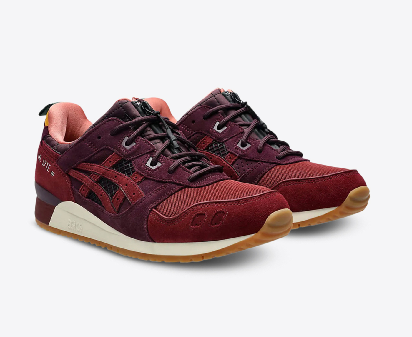 ASICS X MITA SNEAKER GEL LYTE III OG BORDEAUX WINE VegNonVeg