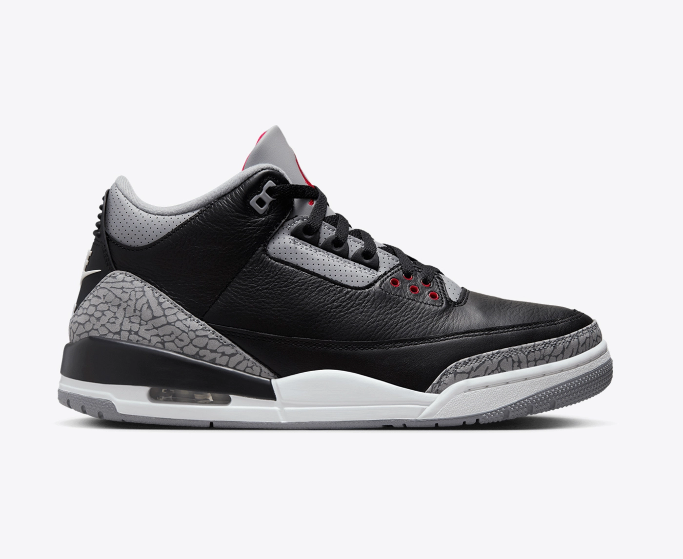 Jordan - JORDAN AIR JORDAN 3 RETRO BLACK/FIRE RED-CEMENT