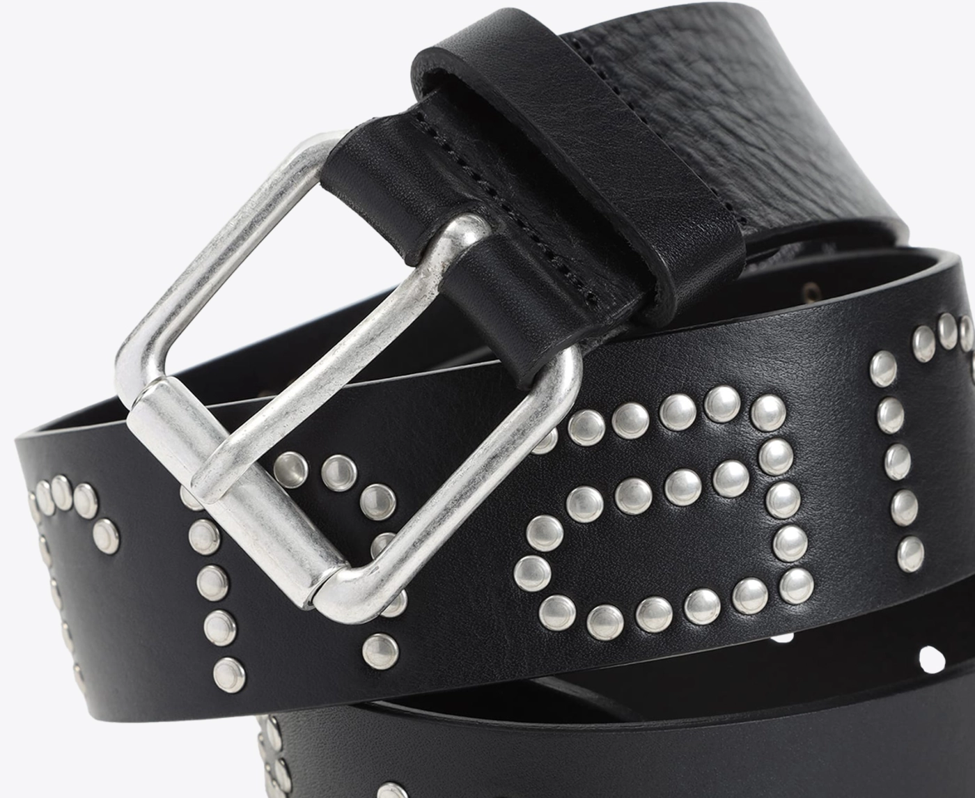 Carhartt WIP - CARHARTT WIP SCRIPT STUDS BELT BLACK/SILVER l Buy