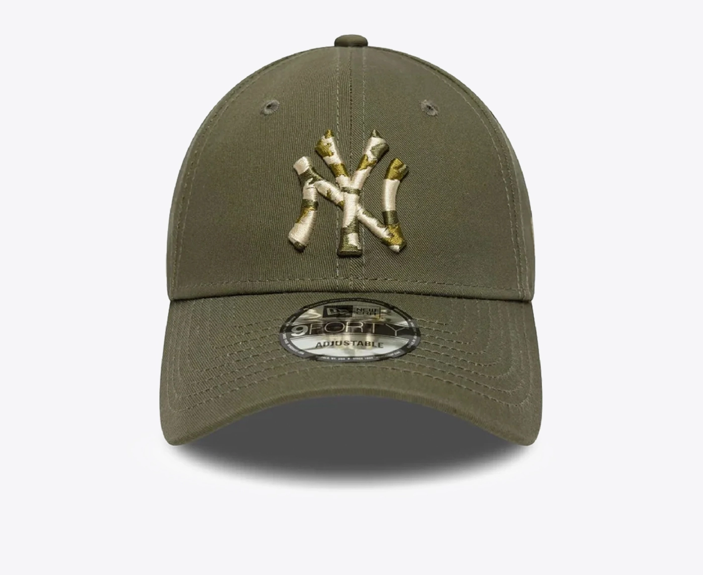 New Era 9Forty Berretto New York Yankees | Camouflage Infill Olive | Regolabile E Ufficiale MLB