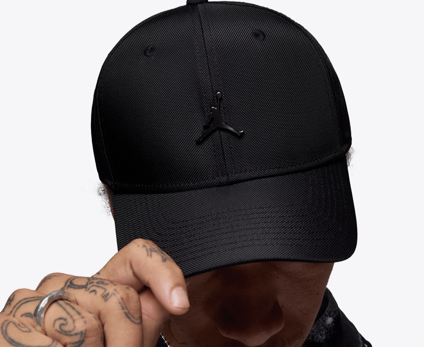 jordan metal jumpman cap black