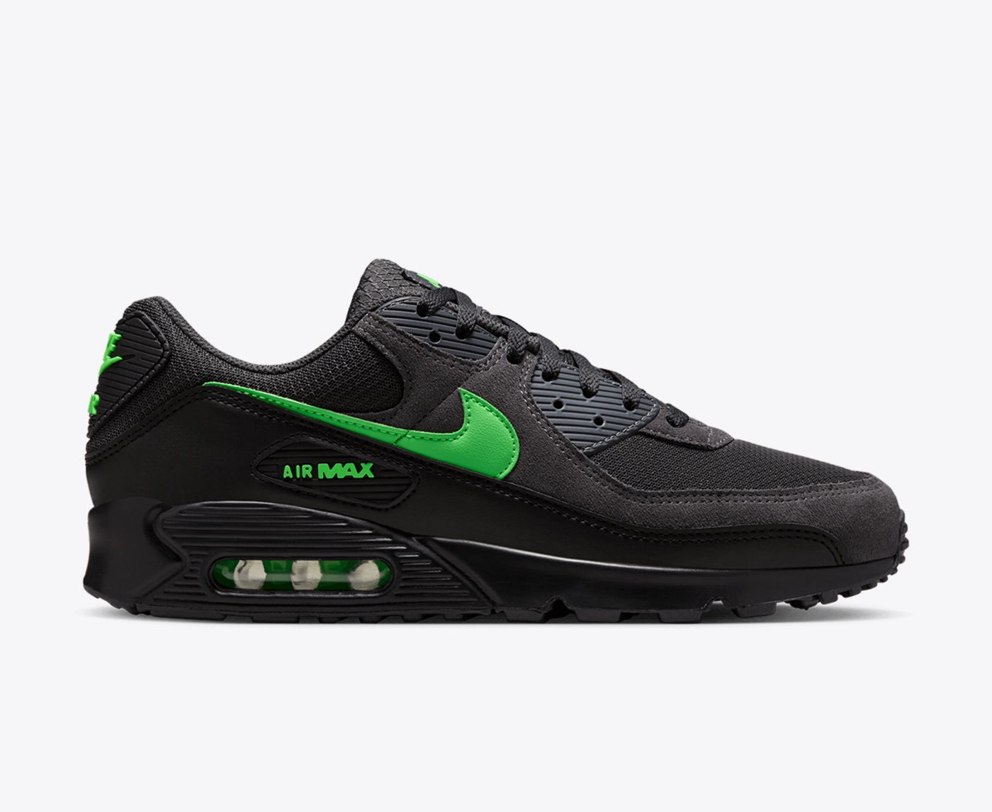 国内配送 NIKE AIR MAX 90 ANTHRACITE/GREEN STRIKE Nike - Nike Air Max 90 Anthracite/Green Strike-Black | Buy