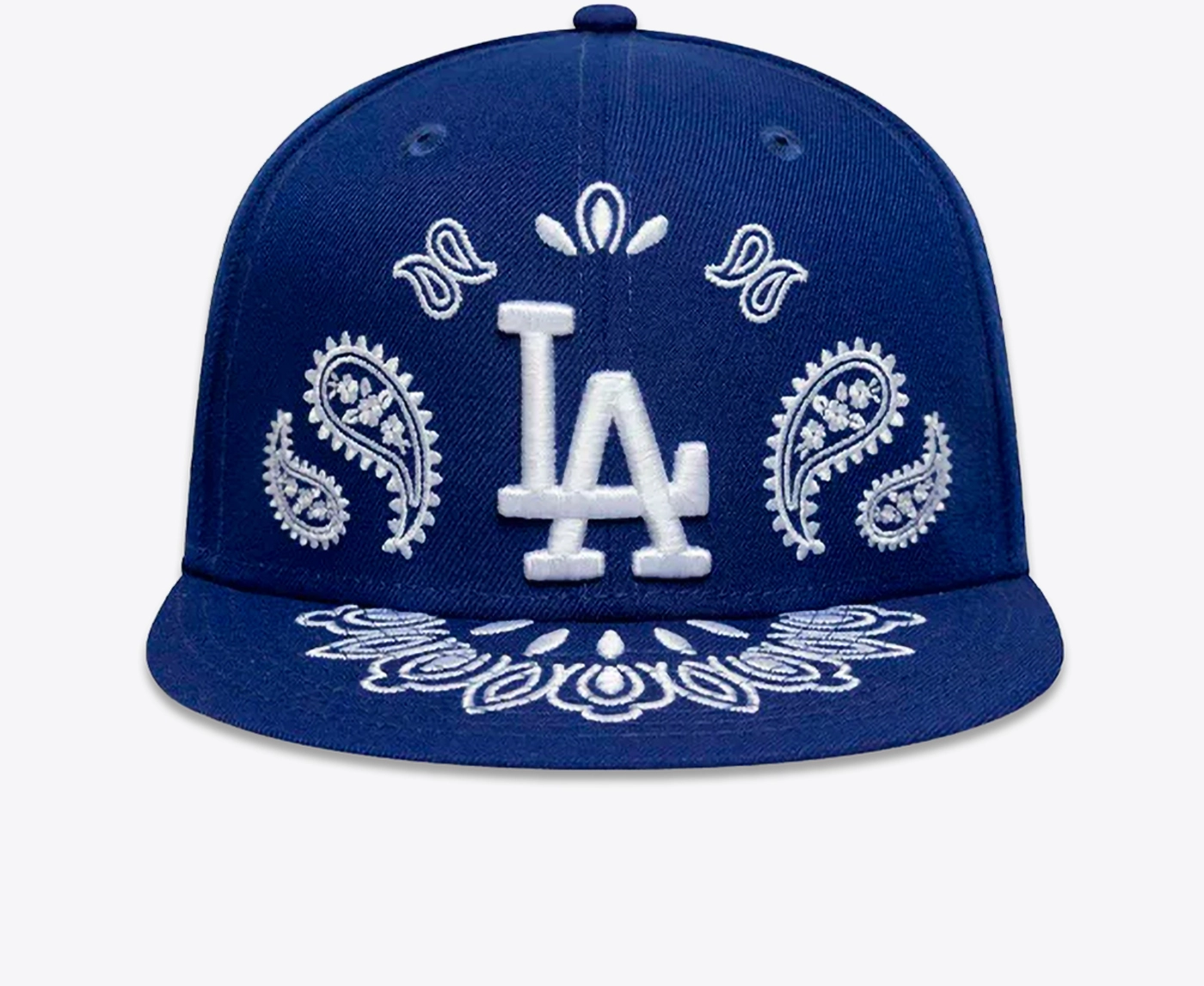 ベイスターズ　NEW ERA CAPセット　#39嶺井選手直筆サイン入り New Era - New Era 59Fifty Paisley Print Los Angeles Dodgers Fitted