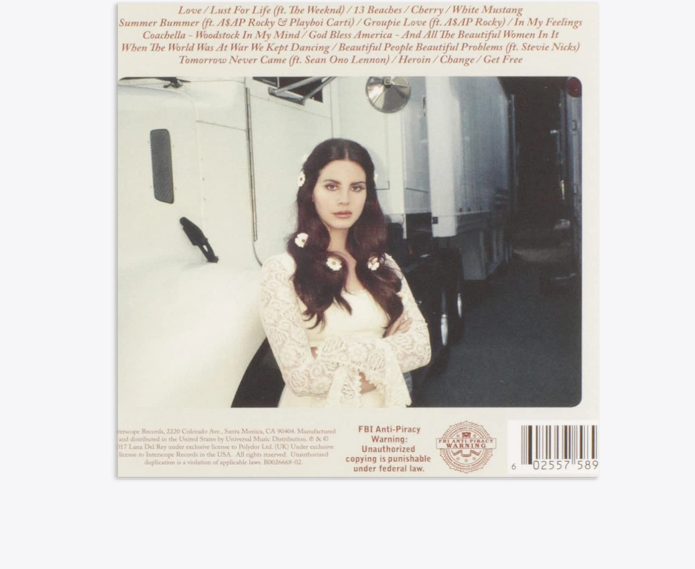 Universal - LUST FOR LIFE- LANA DEL REY - VegNonVeg