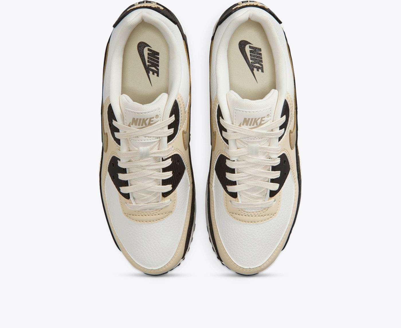nike air max 90 cream and black