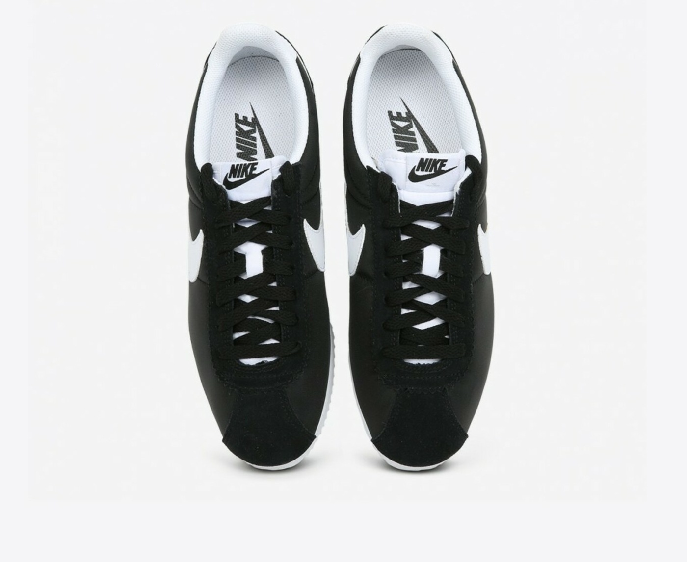 Nike Nike CLASSIC CORTEZ NYLON BLACK WHITE VegNonVeg