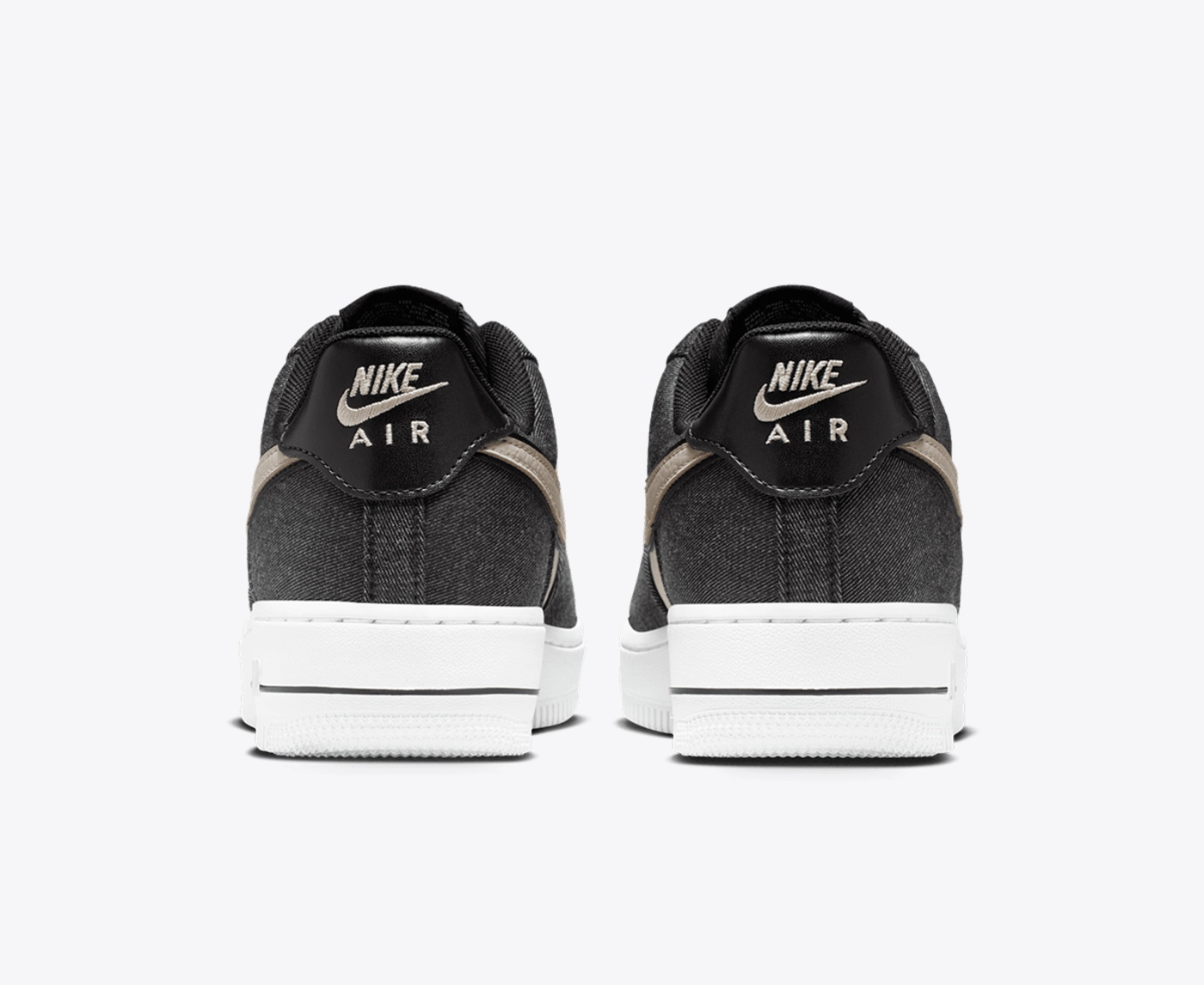 nike black air force 1 07 se premium trainers