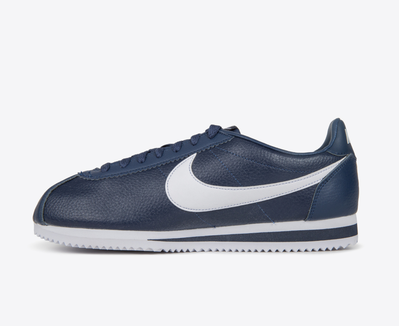 Nike cortez navy blue leather hot sale