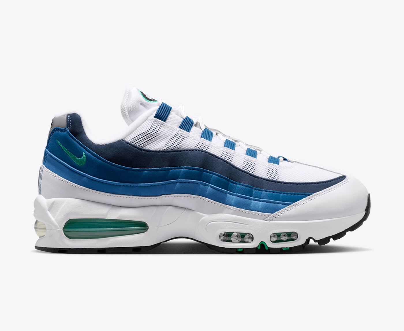 靴 NIKE AIR MAX 95 BIGBUBBLE WHITE/EMERALD Nike - AIR MAX 95 BIG BUBBLE - VegNonVeg