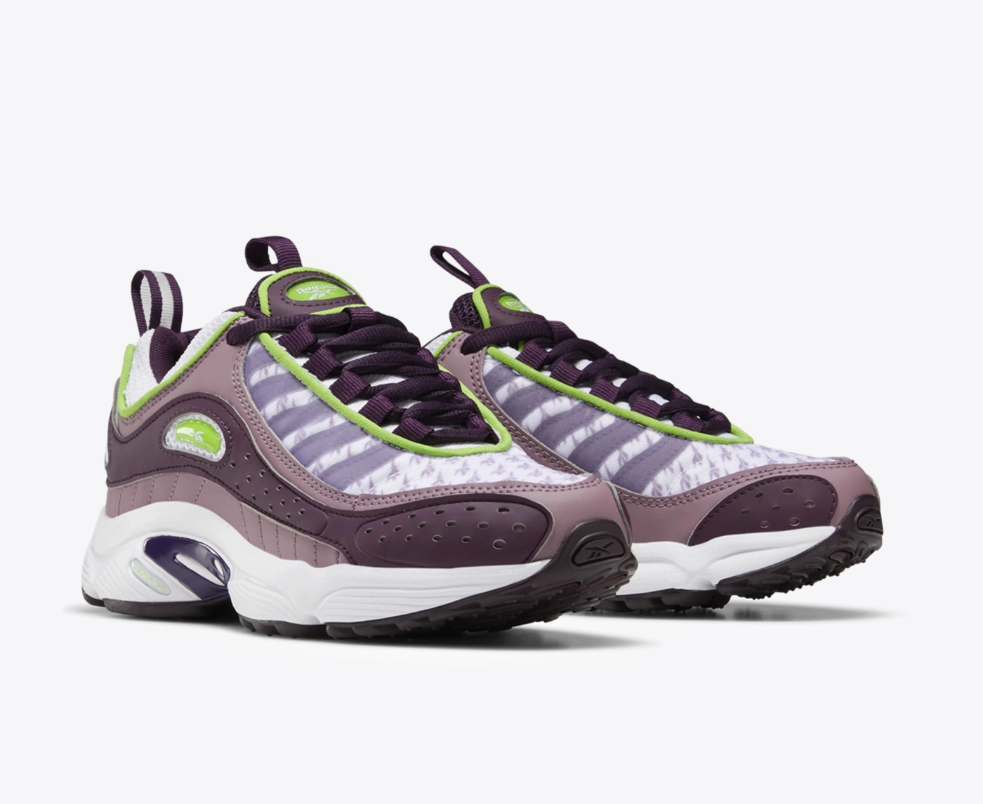 REEBOK - DAYTONA DMX II 'WHITE/SESOGR/EGGPLA' - VegNonVeg